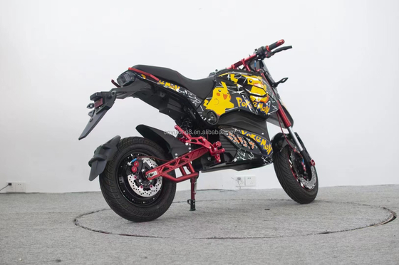 60-80 Km/h Höchstgeschwindigkeit Elektromotorrad Moped Roller mit Lithium-Batterie-Design