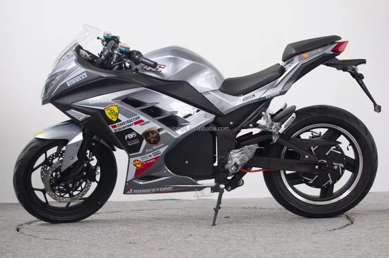 17-Zoll-Reifen Hochgeschwindigkeit 3 kW 80 km/h Motorrad mit Akku