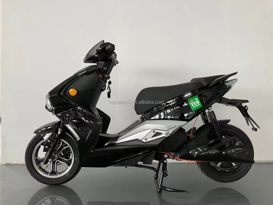 Leistungsstarker 1500W/2000W Motor Elektromotorrad mit Doppelscheibenbremse und 12 Zoll Reifen