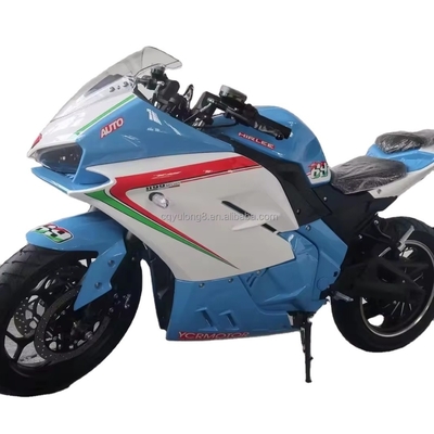 Max. Geschwindigkeit 80km/h Hochleistungsmotor 8000W Rennmotor 72V Moped Motorrad mit LED Licht