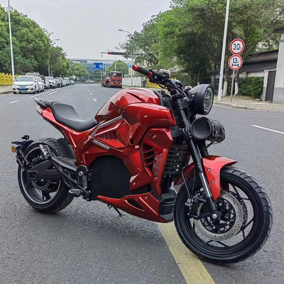 Individuelles 72v 3000W 5000W elektrisches Rennmotorrad mit Scheibenbremse und Wasserkühlung